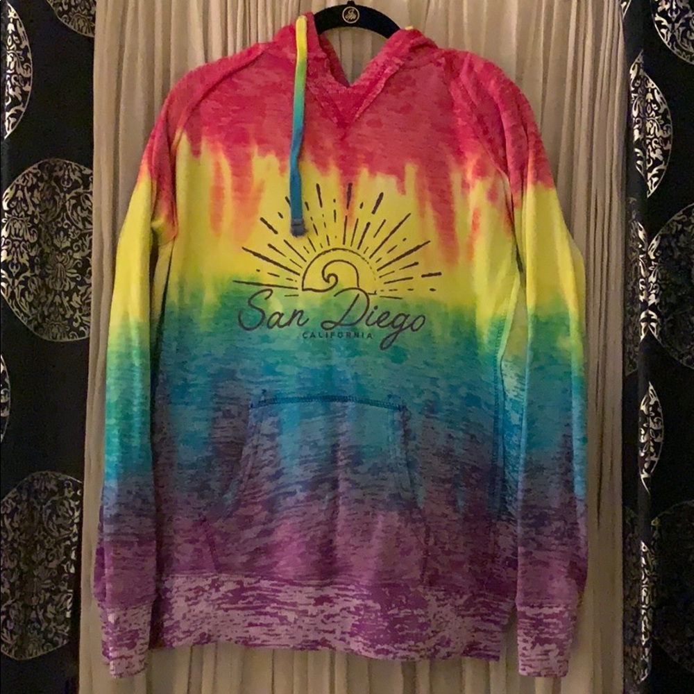 Tie dye hoodie sweatshirt
